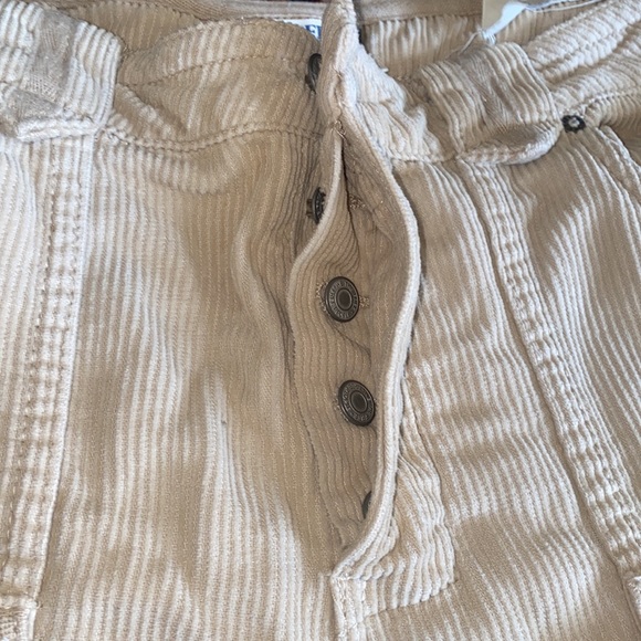Free People We the Free. Beige corduroy slouch pants  fashion and roomy pockets - Picture 6 of 12